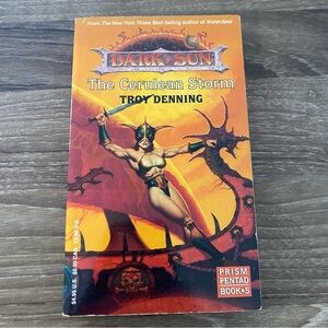 VTG Fantasy D&D Dark Sun The Cerulean Storm Paperback Prism Pentad #5 1993